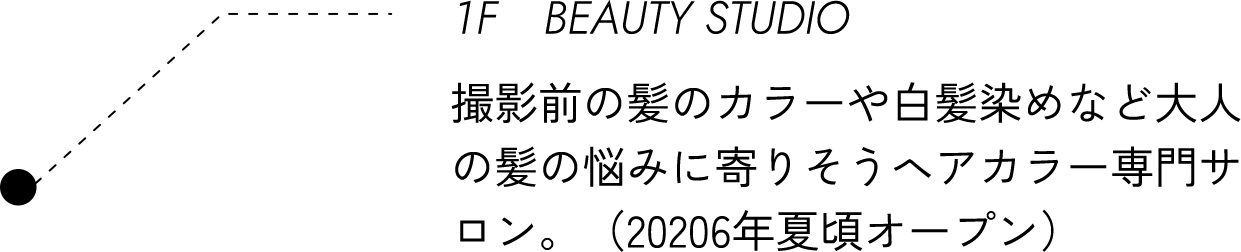 1F BEAUTY STUDIO 撮影前の髪のカラーや白髪染めなどヘアカラー専門サロン